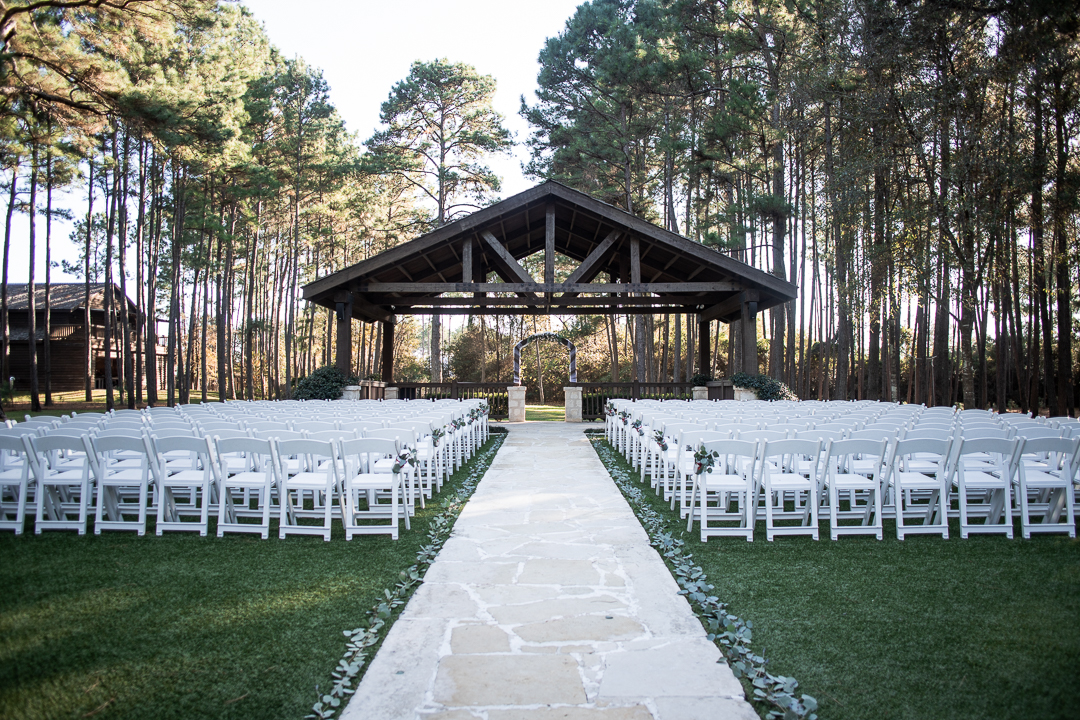 Wedding Ceremony guestseating at The Springs Event Venue in Magnolia Texas