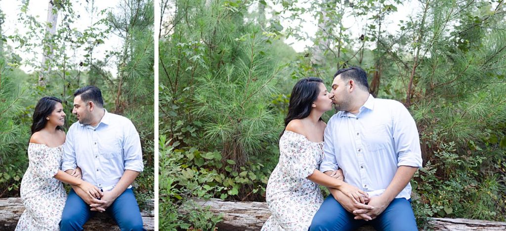 Engagement Session at Pundt Park near the trees